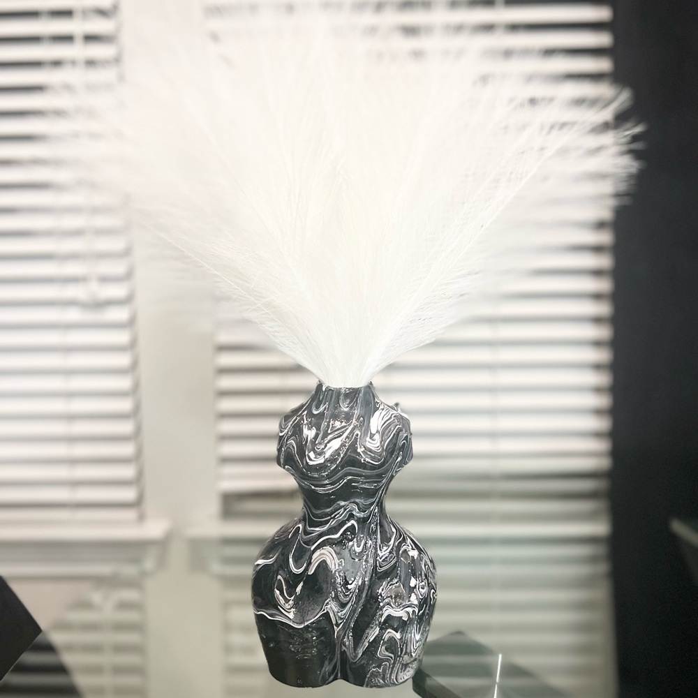 Custom Painted Figure Vase
